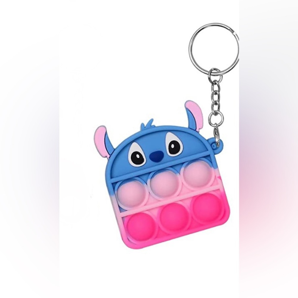 Fidget Toy Pop its Keychain Bubble Wrap Mini Pop Kids Toys Lilo & Stich New
